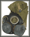 The 1944 Respirator with carrier. 